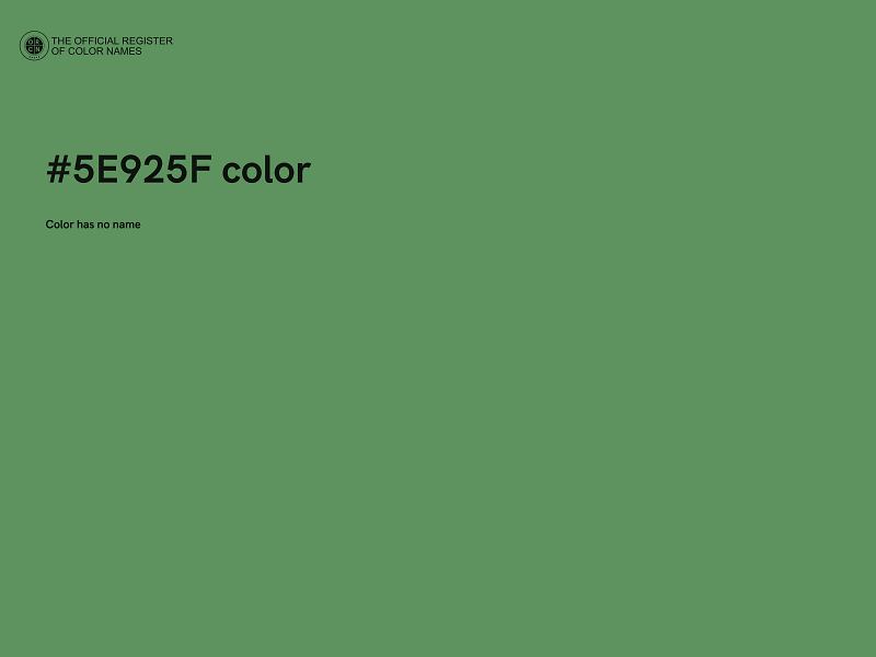 #5E925F color image