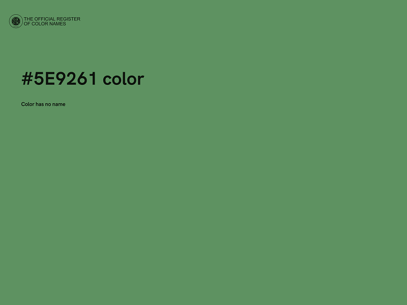 #5E9261 color image