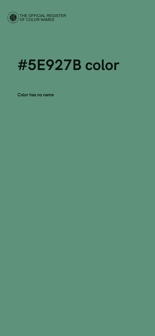 #5E927B color image