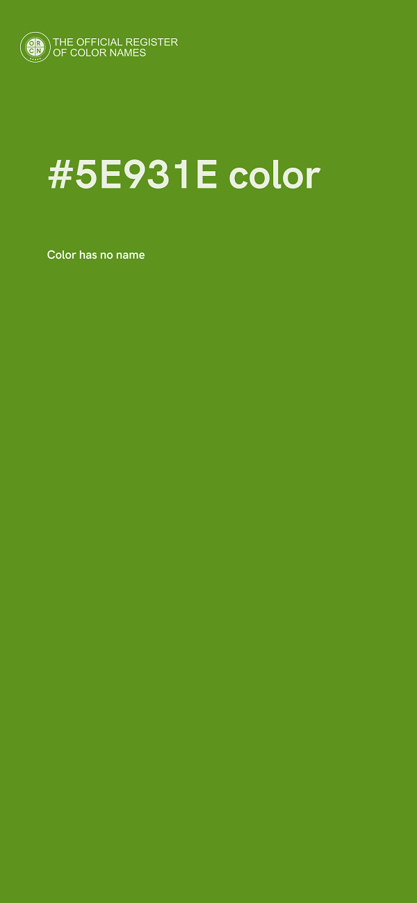 #5E931E color image