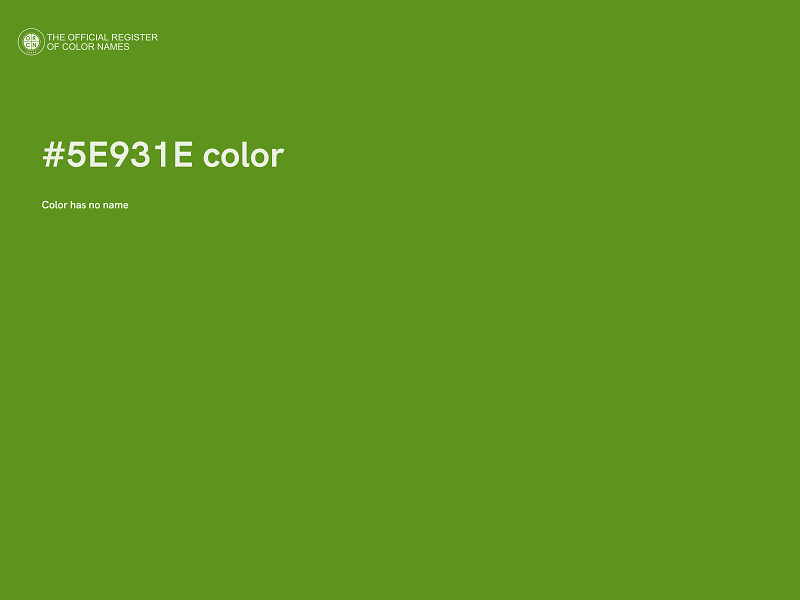 #5E931E color image