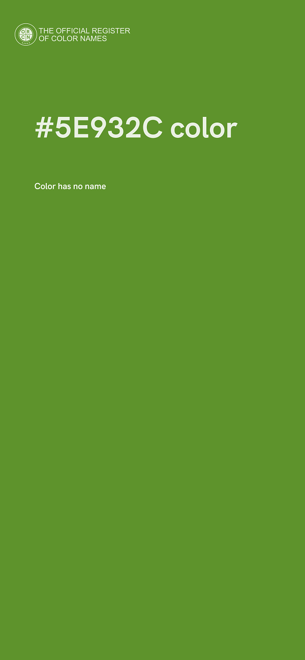 #5E932C color image