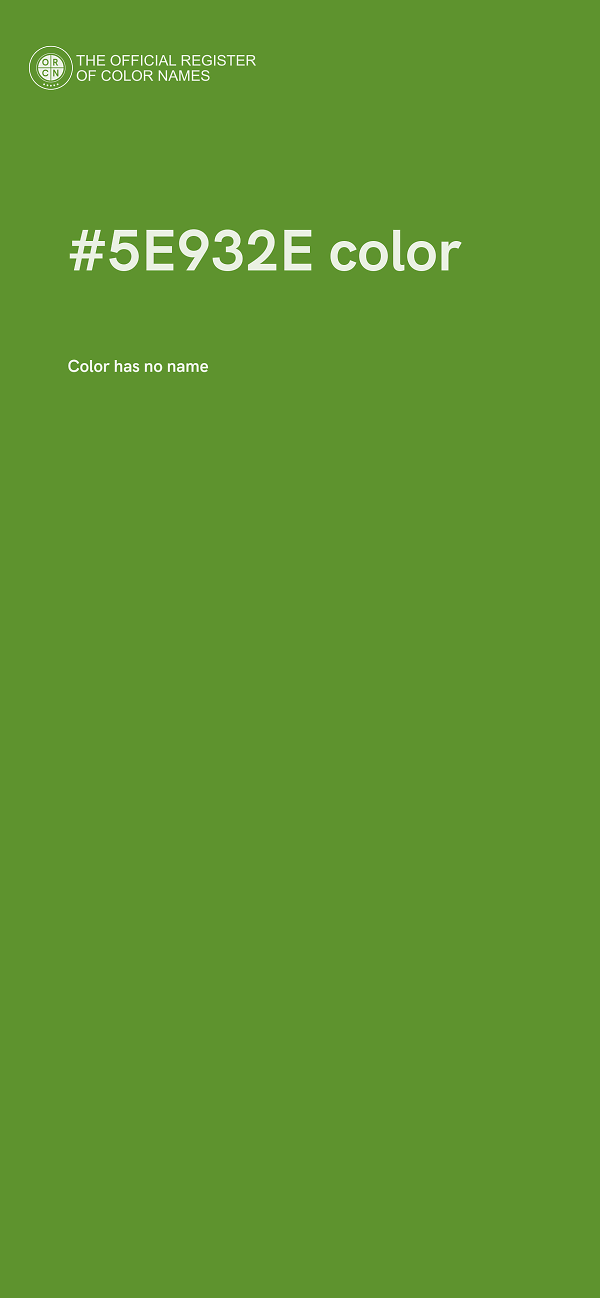 #5E932E color image