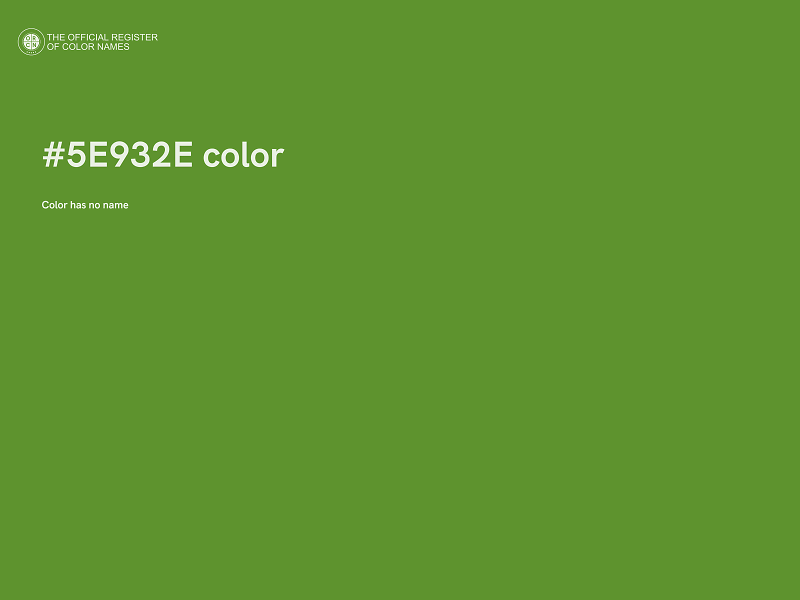 #5E932E color image