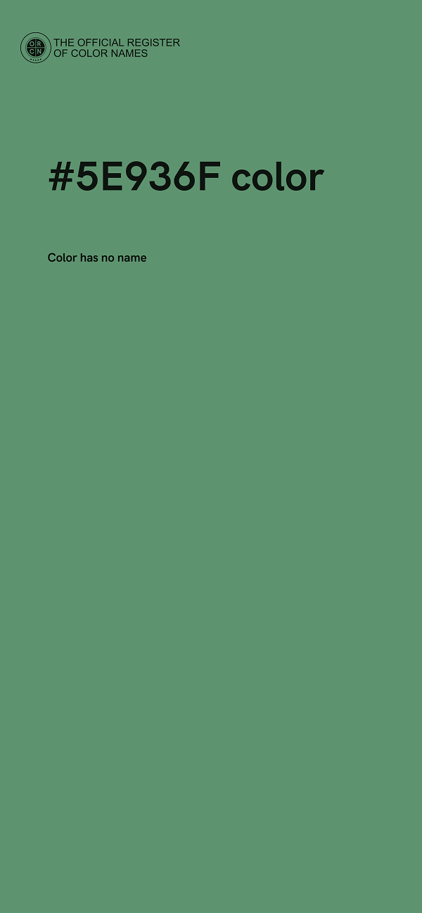 #5E936F color image