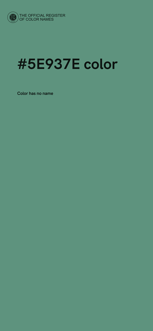 #5E937E color image