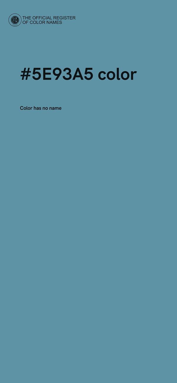#5E93A5 color image