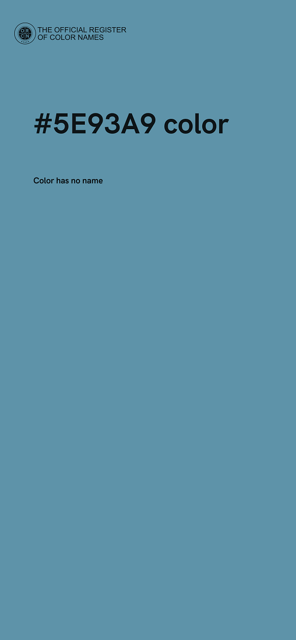 #5E93A9 color image