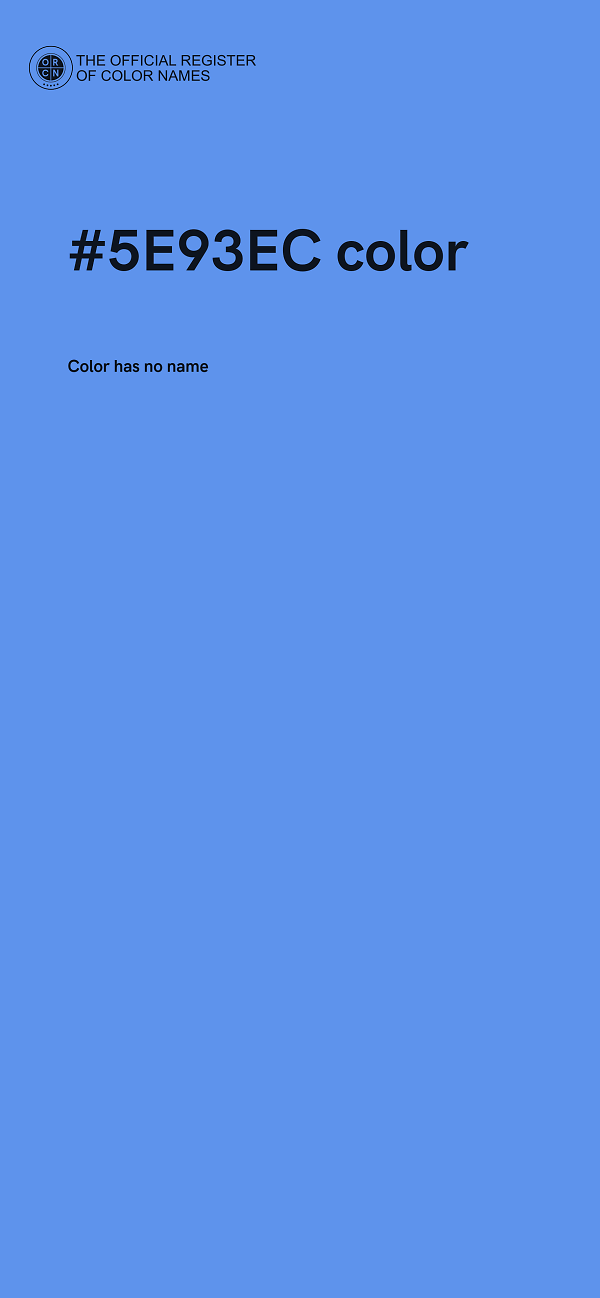 #5E93EC color image