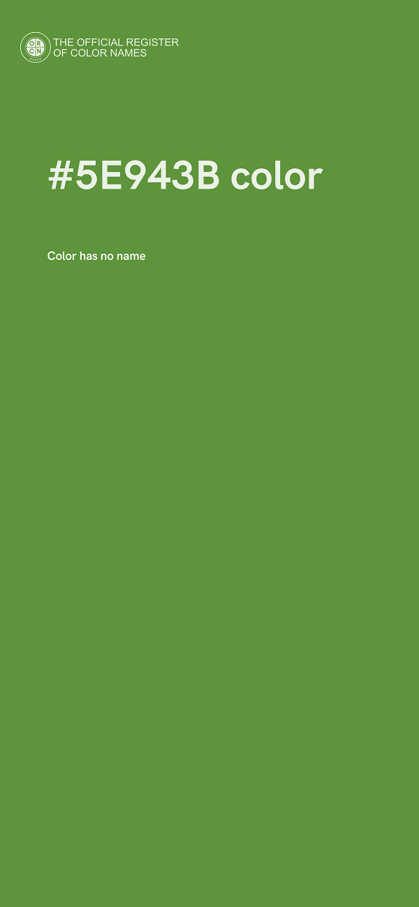 #5E943B color image