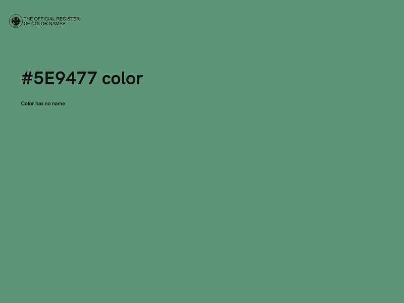 #5E9477 color image