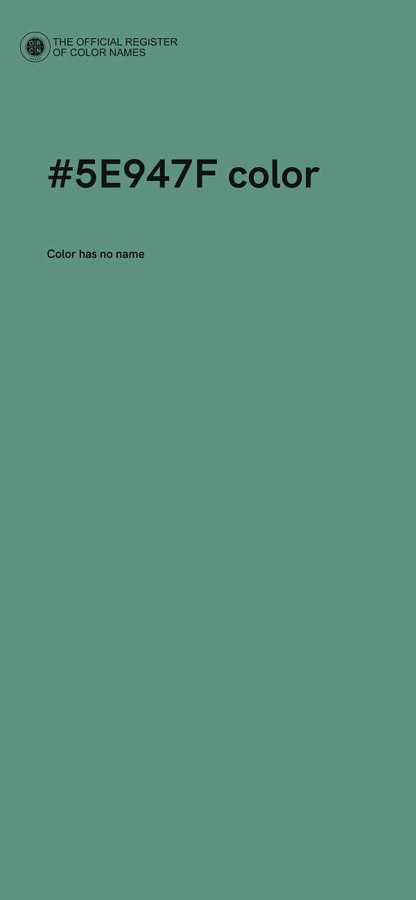 #5E947F color image