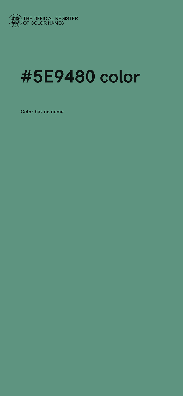 #5E9480 color image