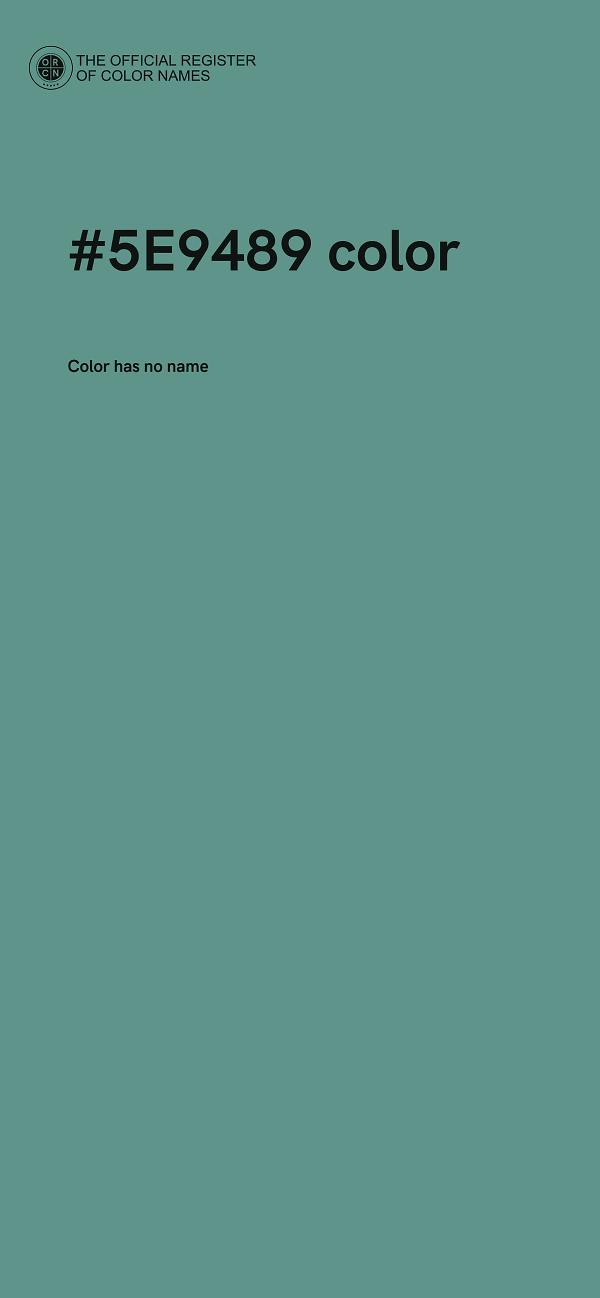 #5E9489 color image