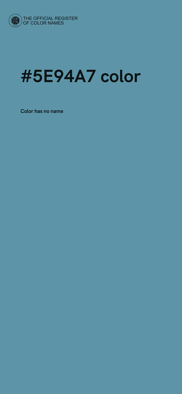 #5E94A7 color image