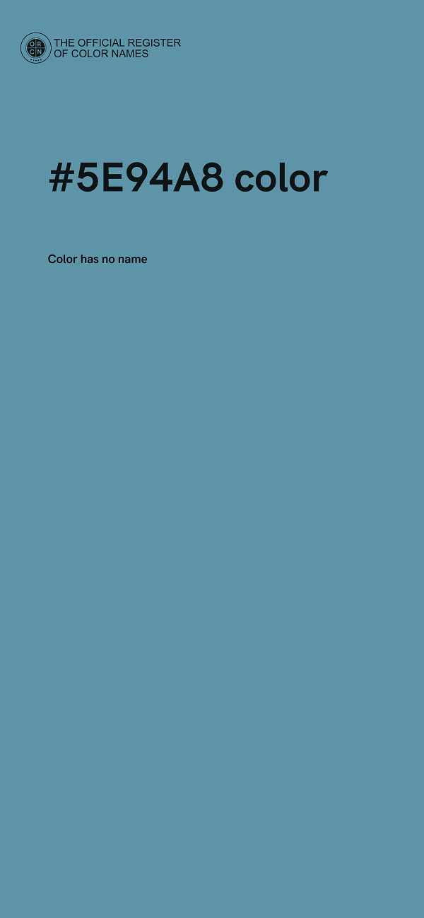 #5E94A8 color image