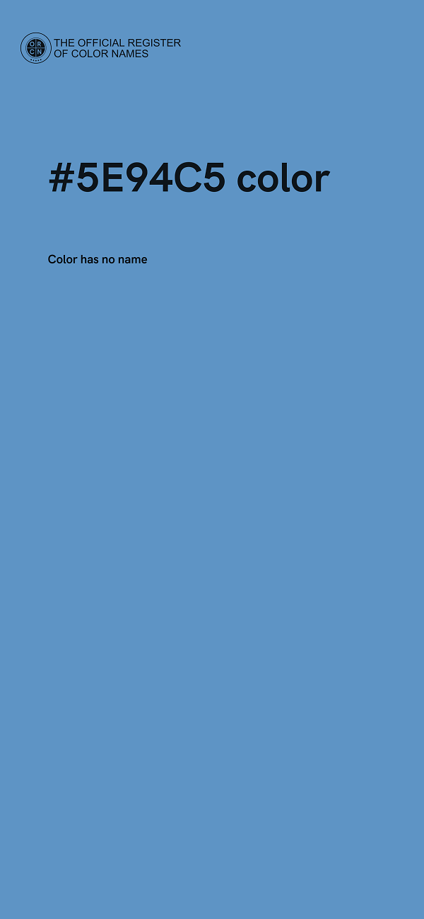 #5E94C5 color image