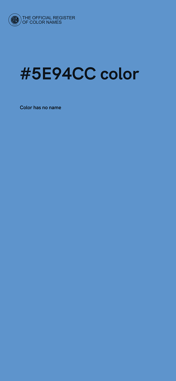 #5E94CC color image