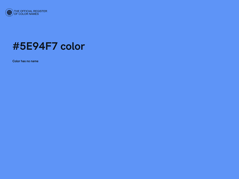 #5E94F7 color image