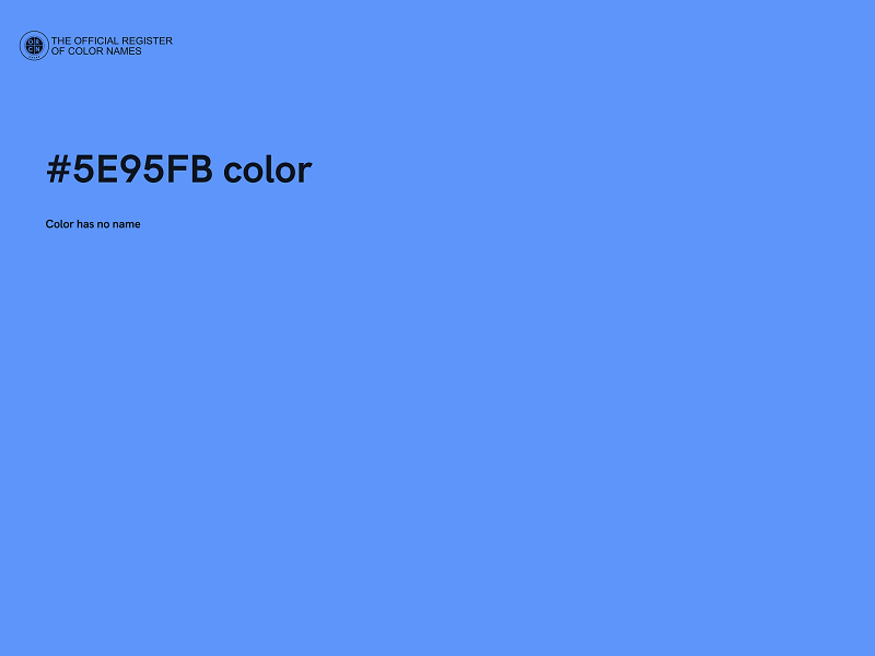 #5E95FB color image