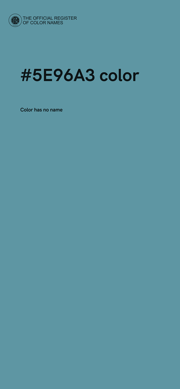 #5E96A3 color image