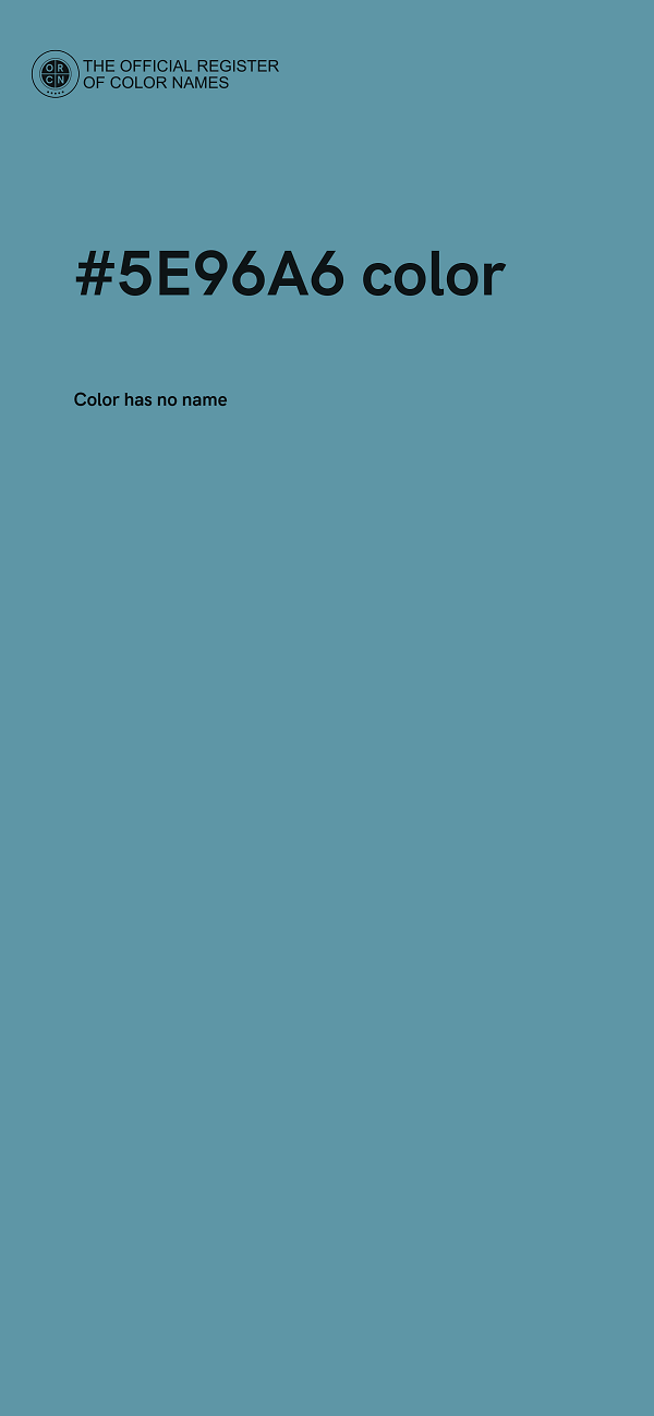 #5E96A6 color image