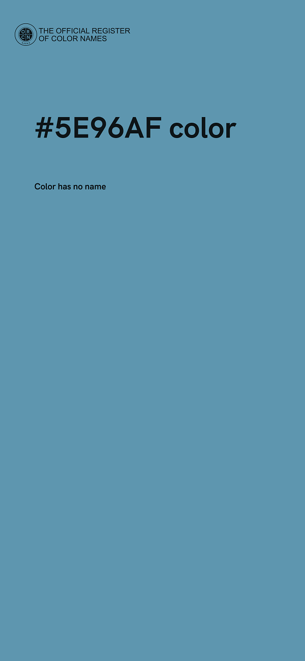 #5E96AF color image
