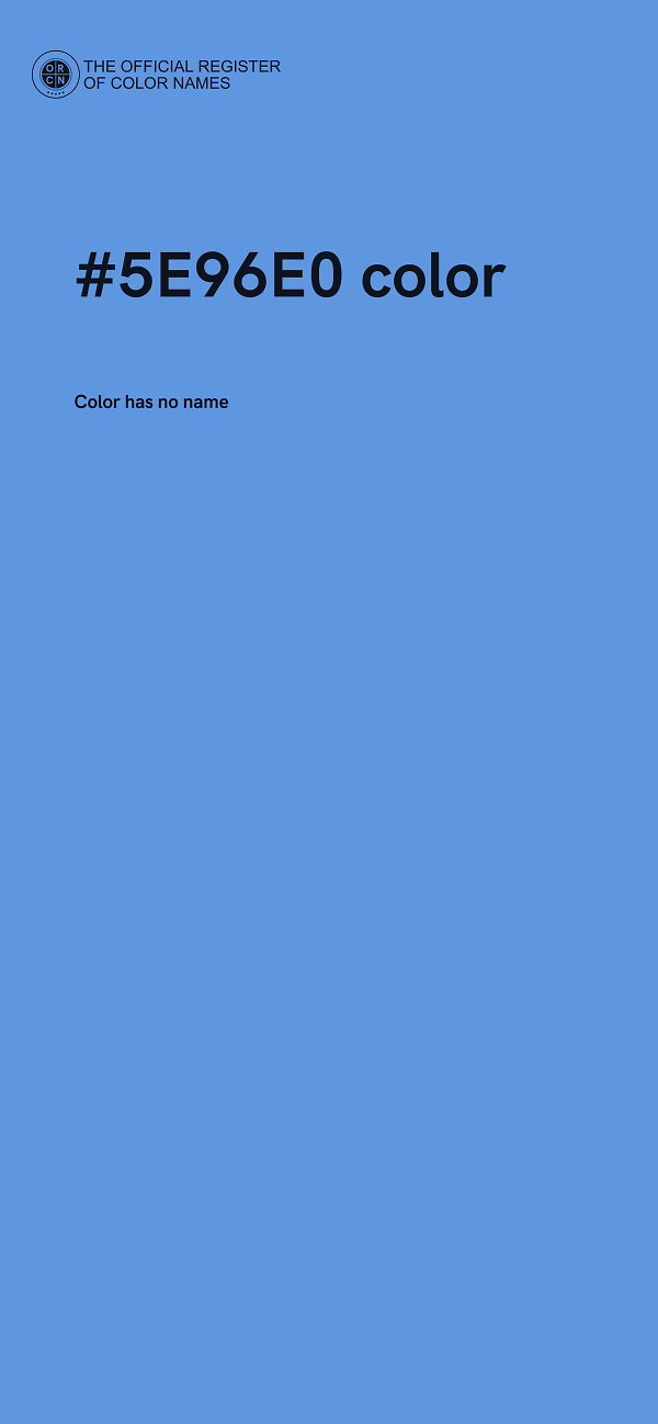 #5E96E0 color image