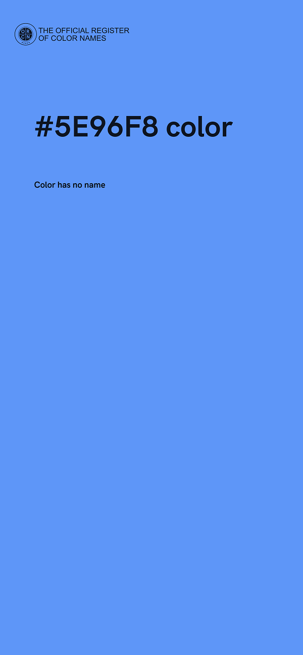 #5E96F8 color image