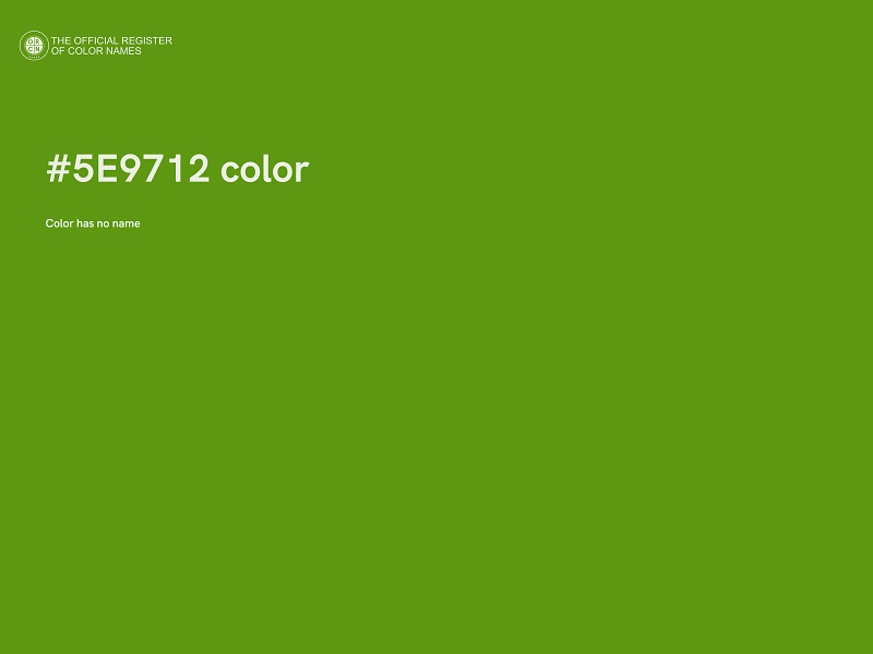 #5E9712 color image
