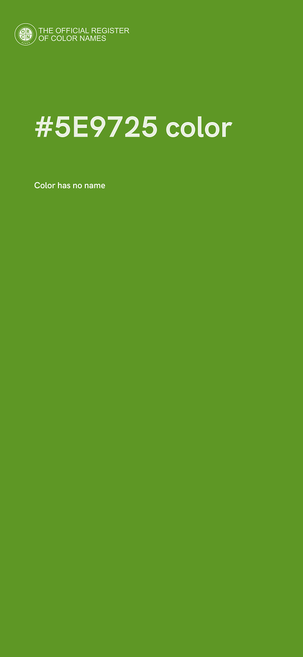 #5E9725 color image