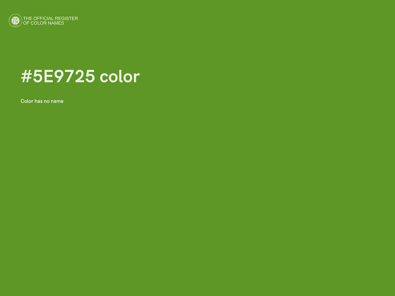 #5E9725 color image