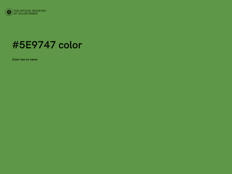 #5E9747 color image