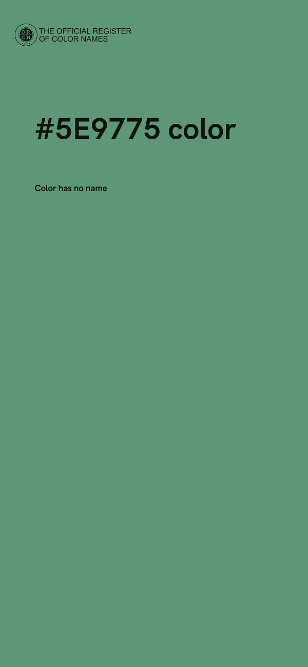 #5E9775 color image