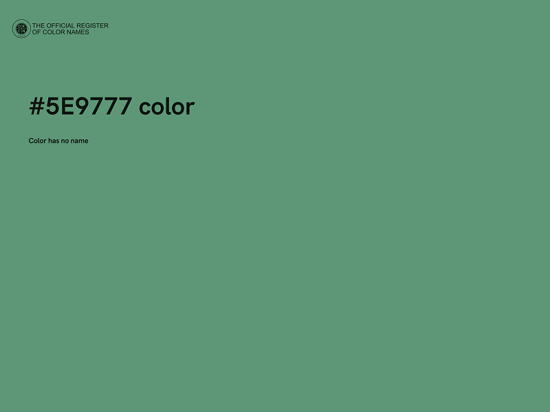 #5E9777 color image