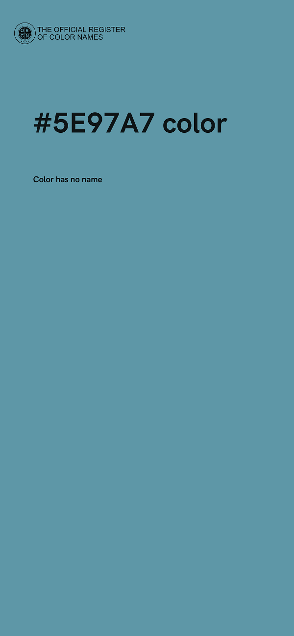 #5E97A7 color image