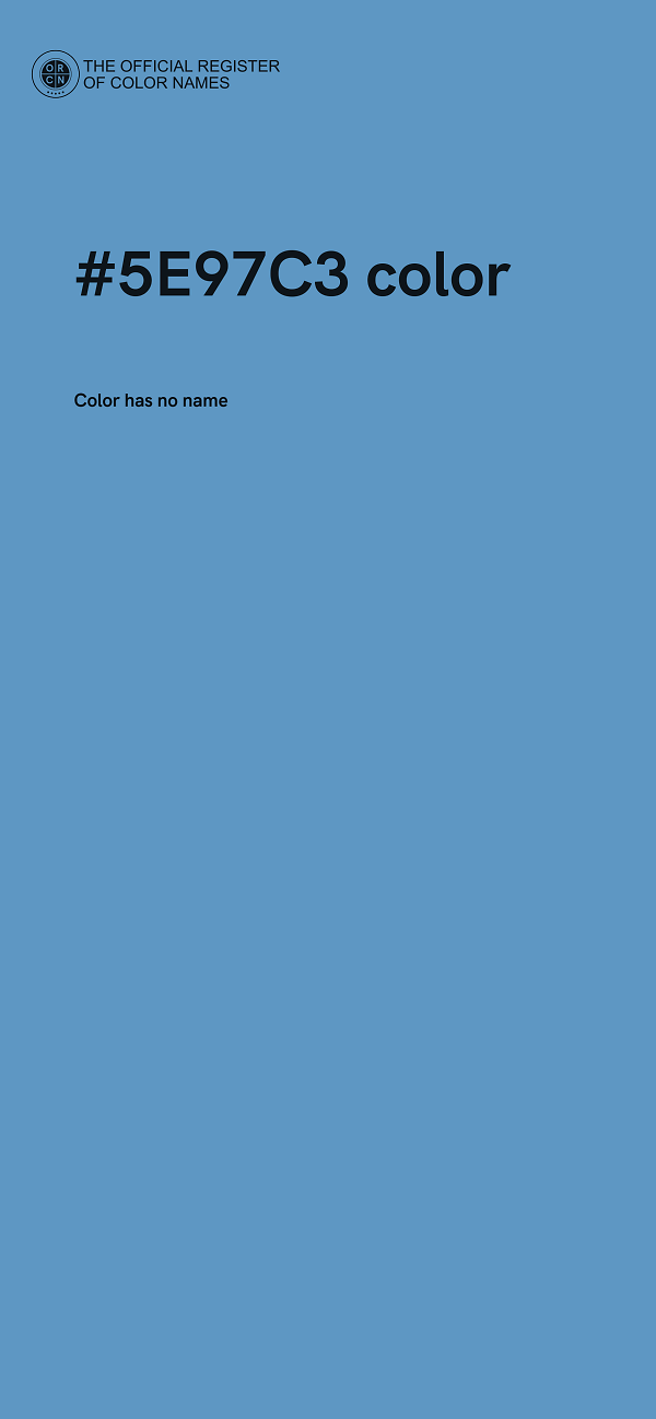 #5E97C3 color image