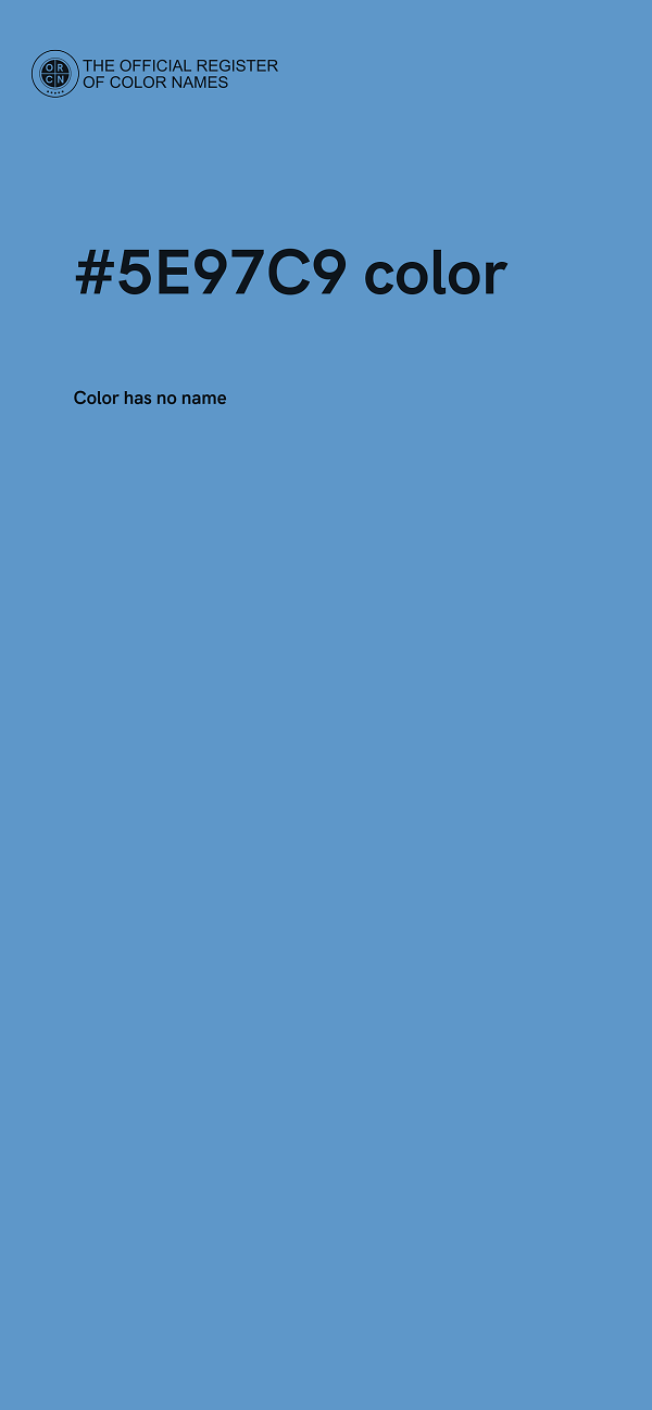 #5E97C9 color image