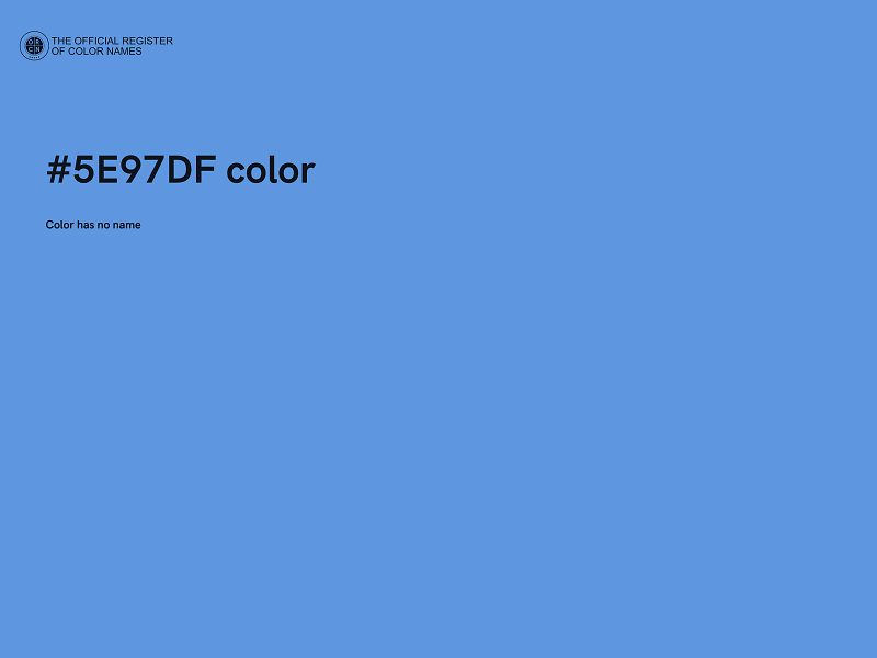 #5E97DF color image