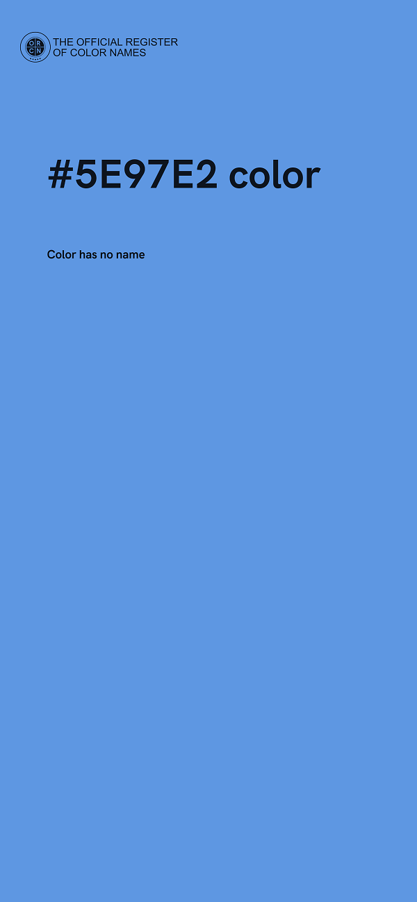 #5E97E2 color image