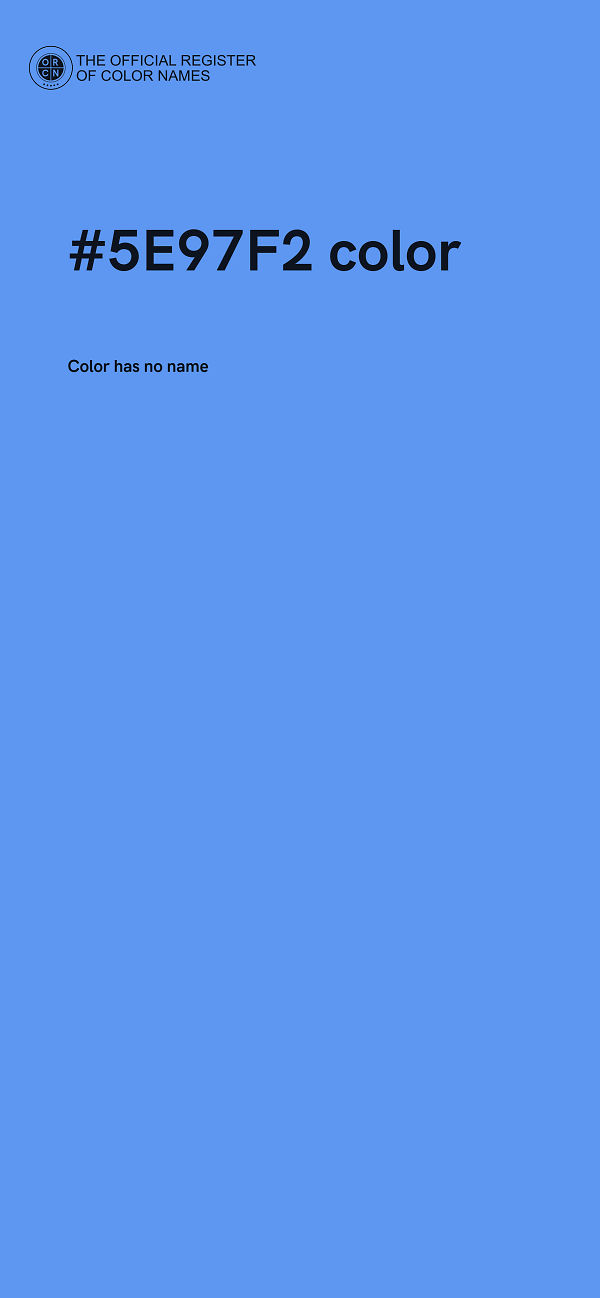 #5E97F2 color image