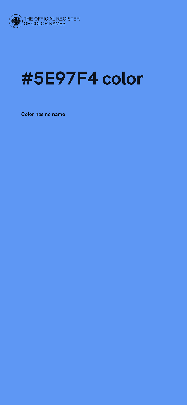 #5E97F4 color image