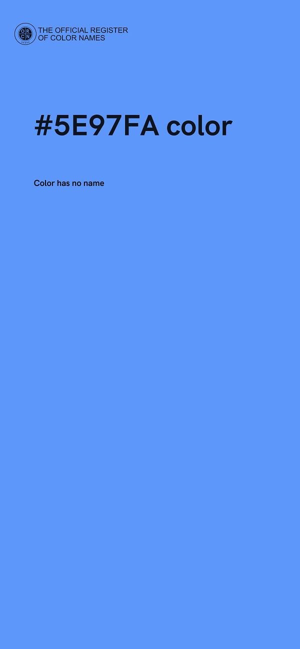 #5E97FA color image