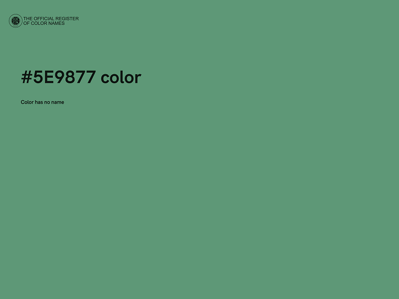 #5E9877 color image
