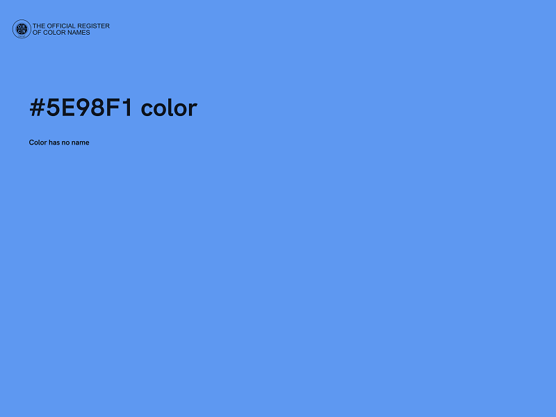 #5E98F1 color image