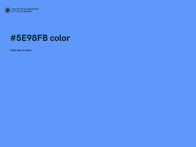 #5E98FB color image