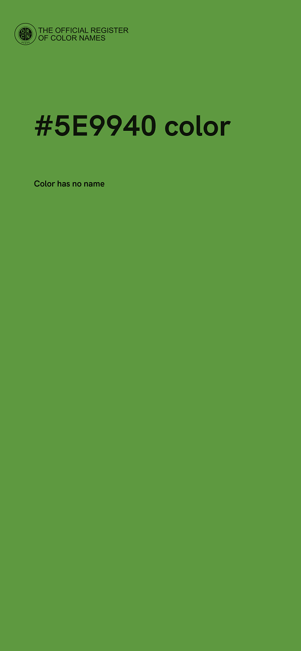 #5E9940 color image