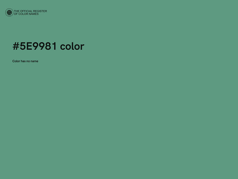 #5E9981 color image