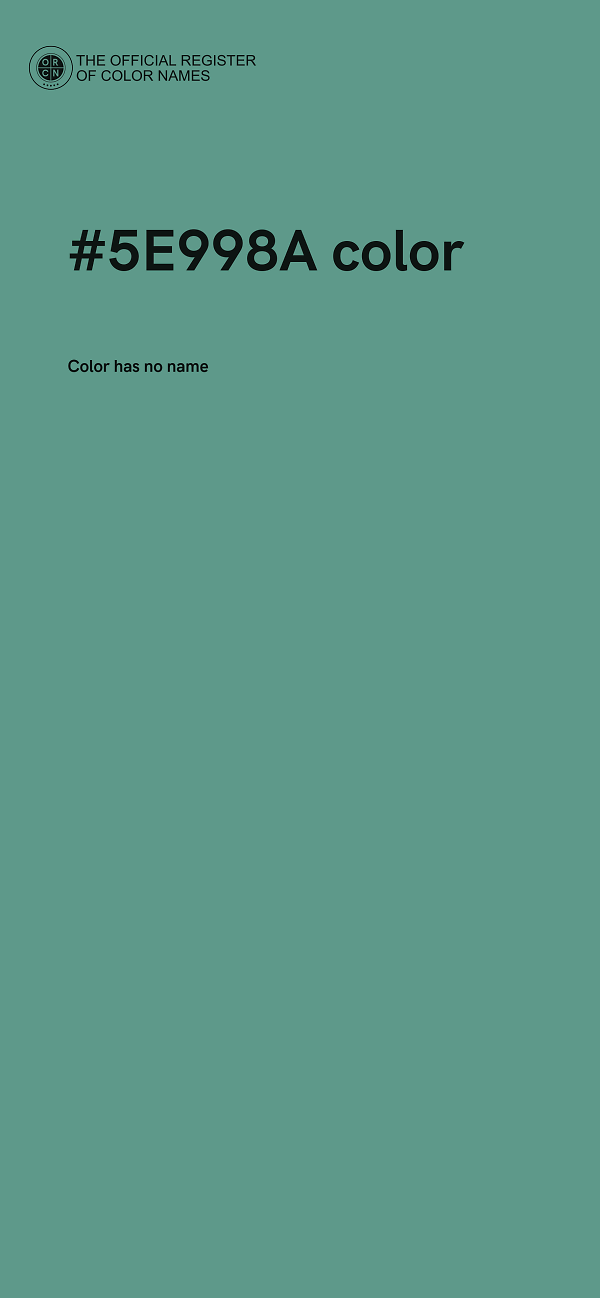 #5E998A color image