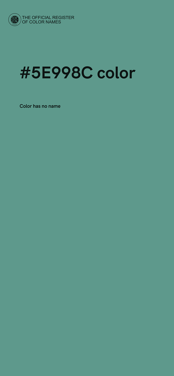 #5E998C color image